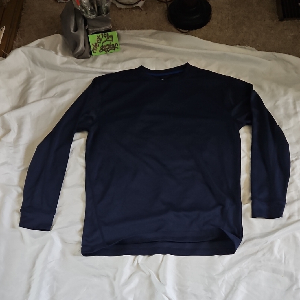 Smith's Workwear Mens Navy Long Sleeve Shirt